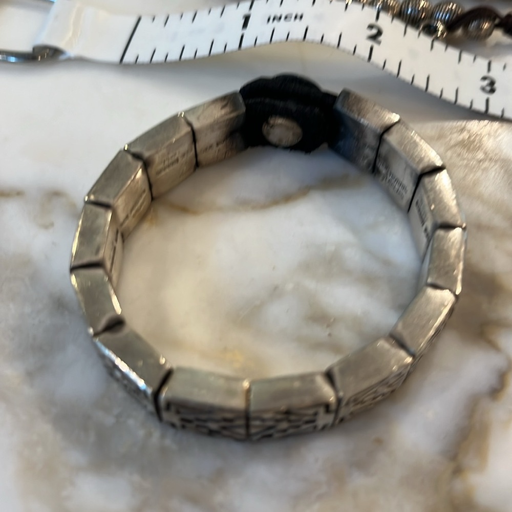 Five Miscellaneous Silver Bracelets - image 2
